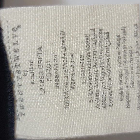 Twenty8twelve,  pinstripe pant, black ,size 2 - Picture 10 of 15